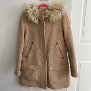 J Crew Chateau wool parka - oatmeal sz 0